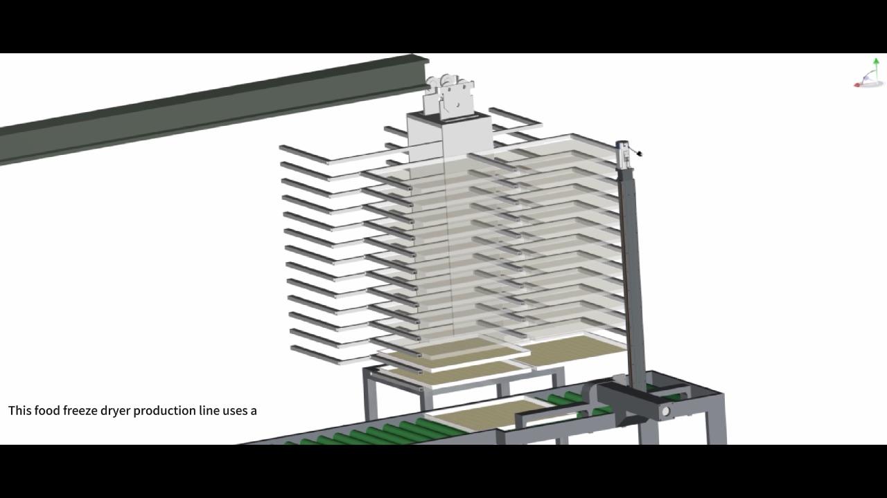 FFD Industrial Fruit Freeze Dryer Automatic Loading Line — SJ Scientific video preview
