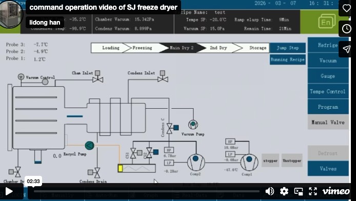 SJ Commd Freeze Dryer HMI control video
