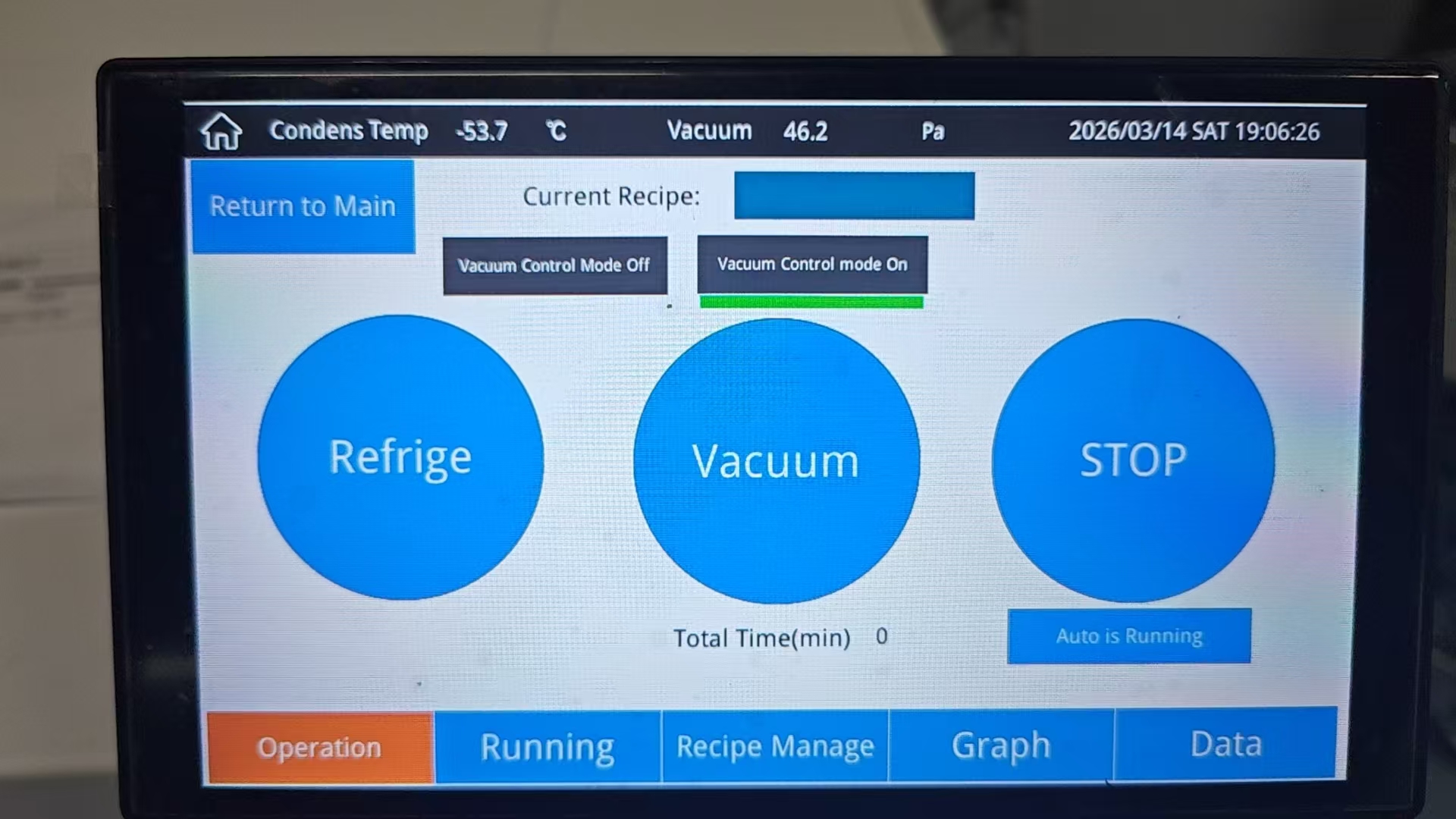 Vacuum Control Modes for H food Freeze Dryer — SJ Scientific freeze drying technical wiki diagram