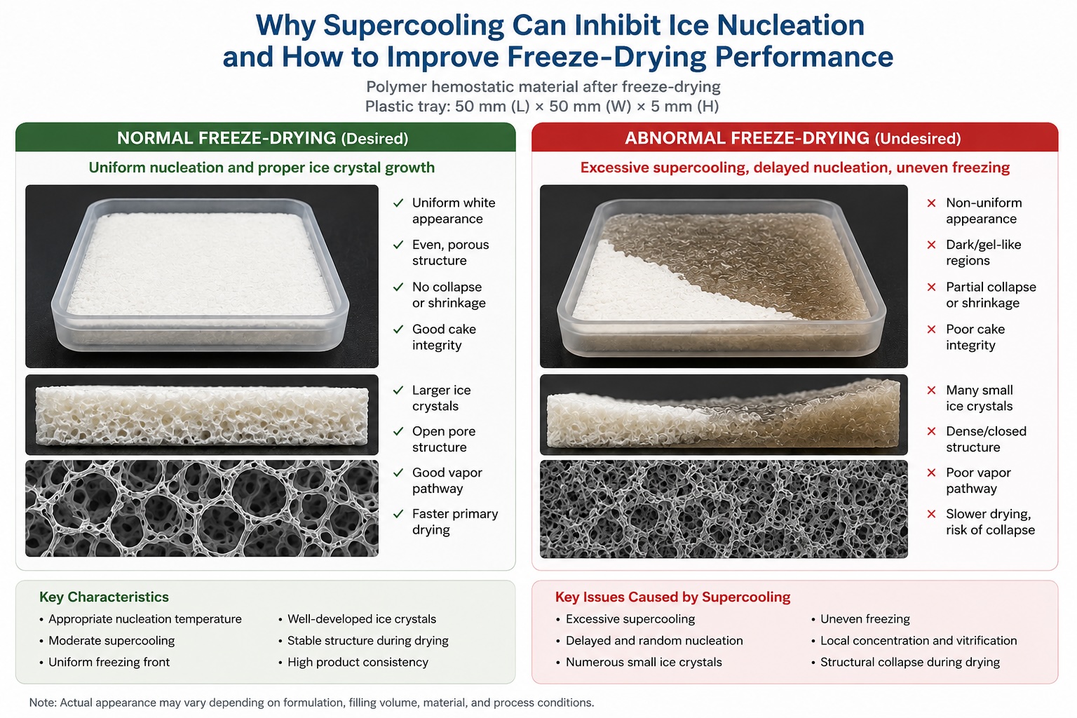 # Why Polymer Gels Fail During Freeze-Drying: Supercooling, Vitrification and Collapse Explained — SJ Scientific freeze drying technical wiki diagram