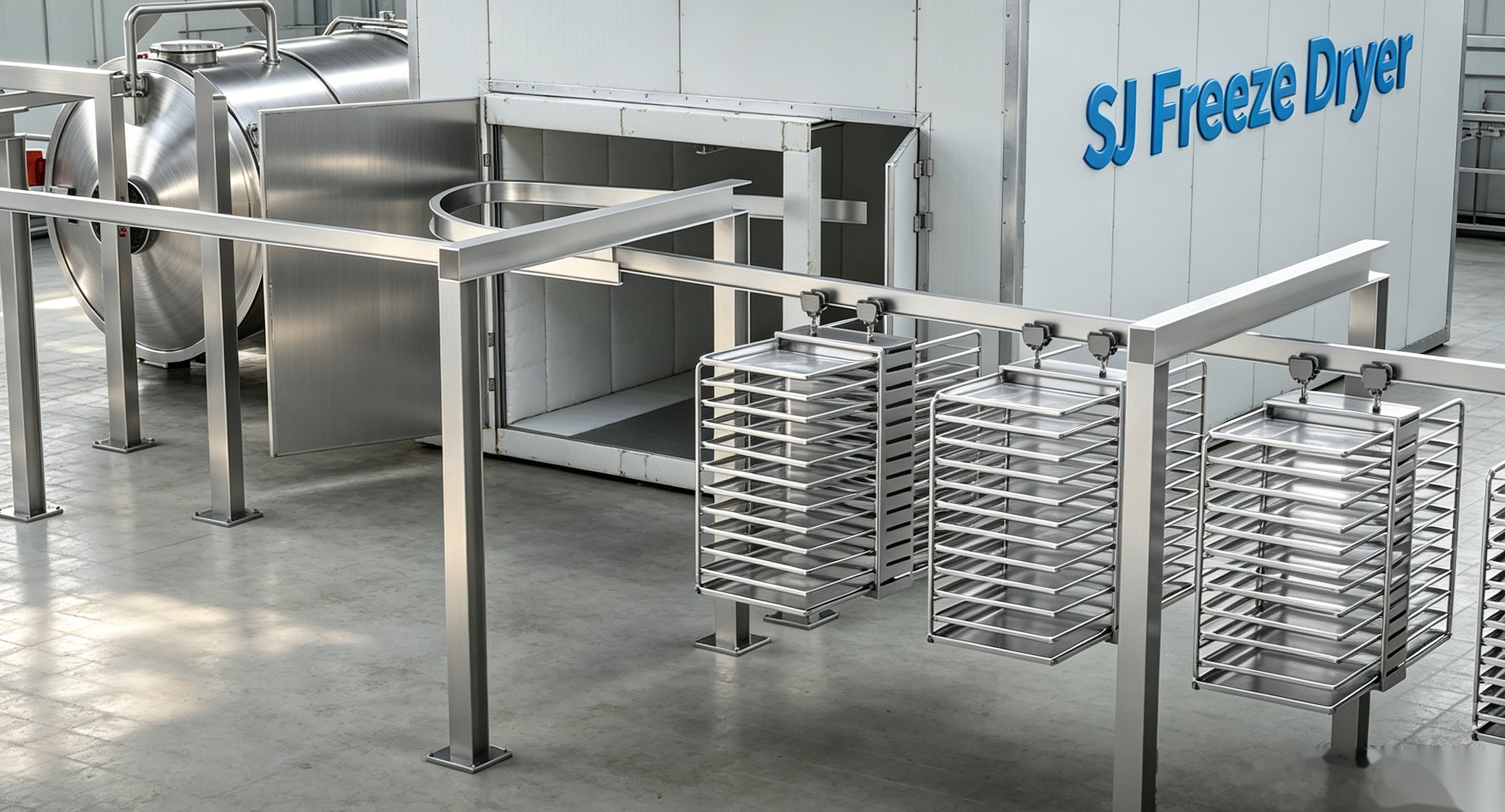 FFD-200 Industrial Food Freeze Dryer (2000 kg/batch) — Industry Food Freeze Dryer reference image
