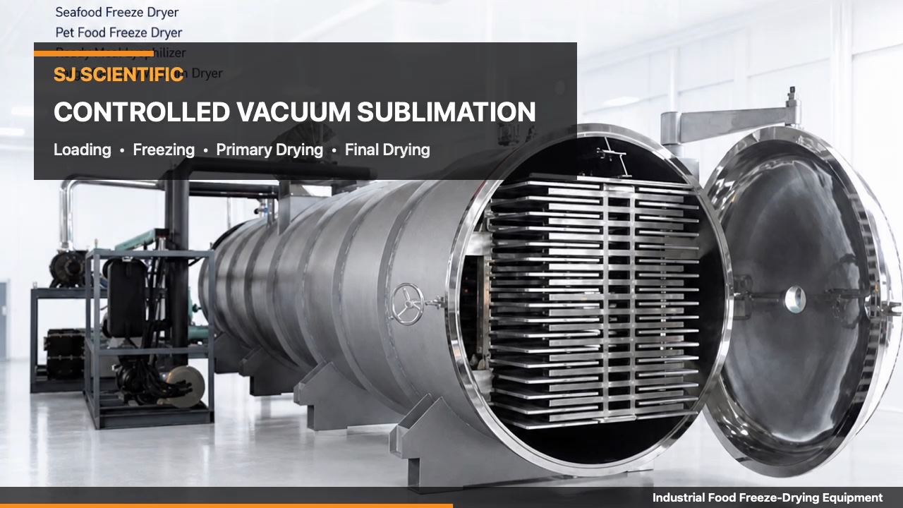 SJ-FFD-100 Industrial Food Freeze Dryer Visual Overview — SJ Scientific video preview