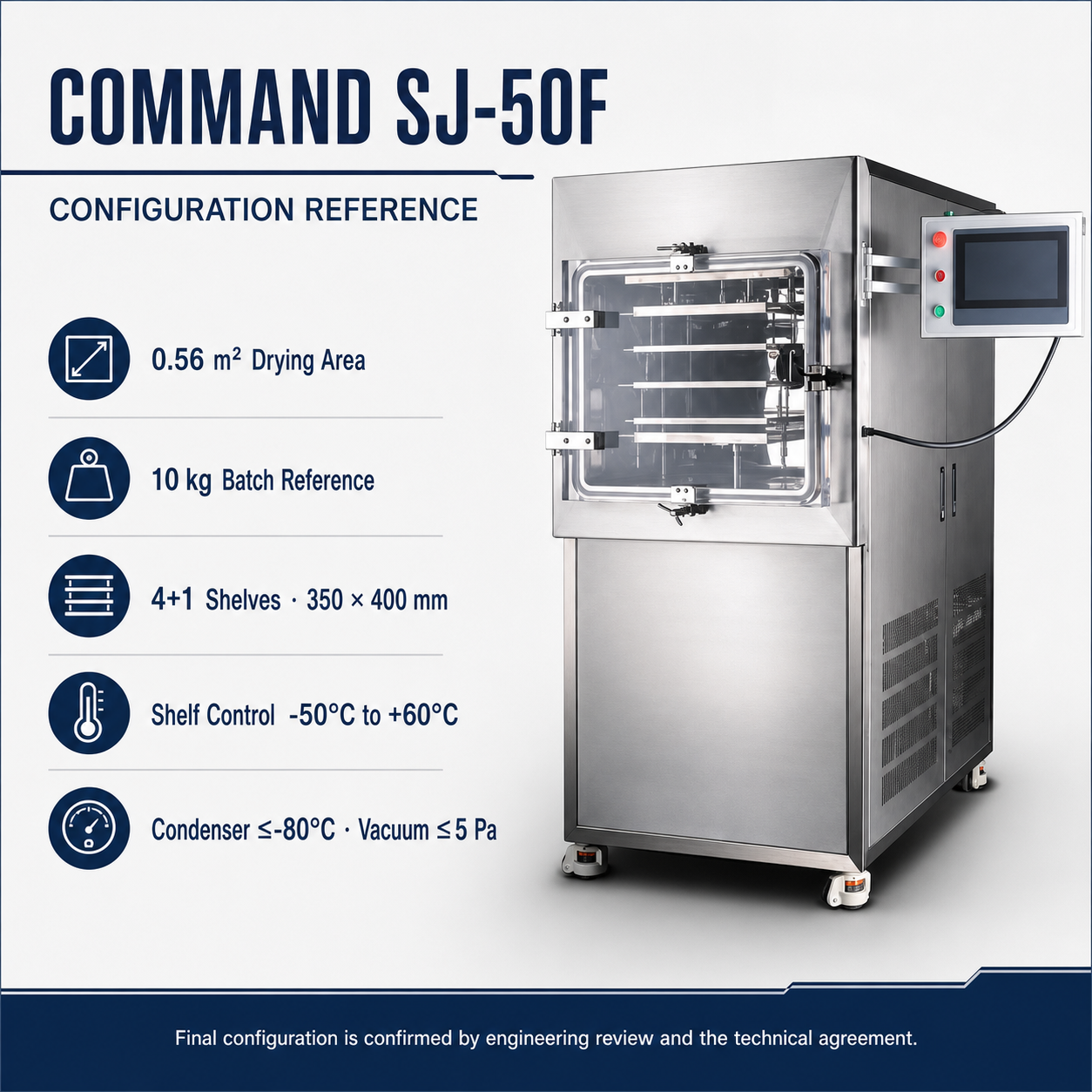 Command SJ-50F(T) — GMP Freeze Dryer reference image