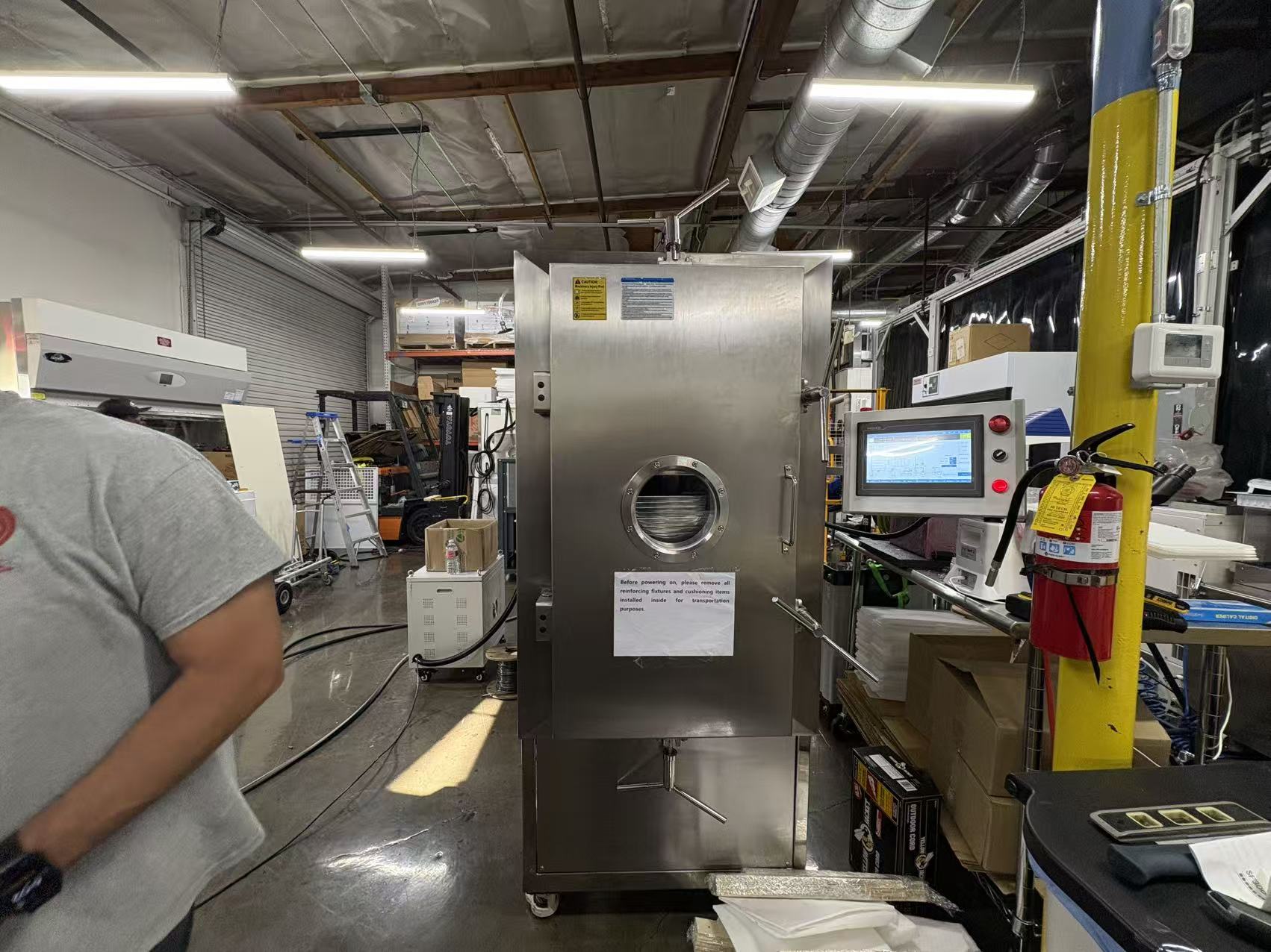 HMI start-up during GMP freeze dryer commissioning in the USA