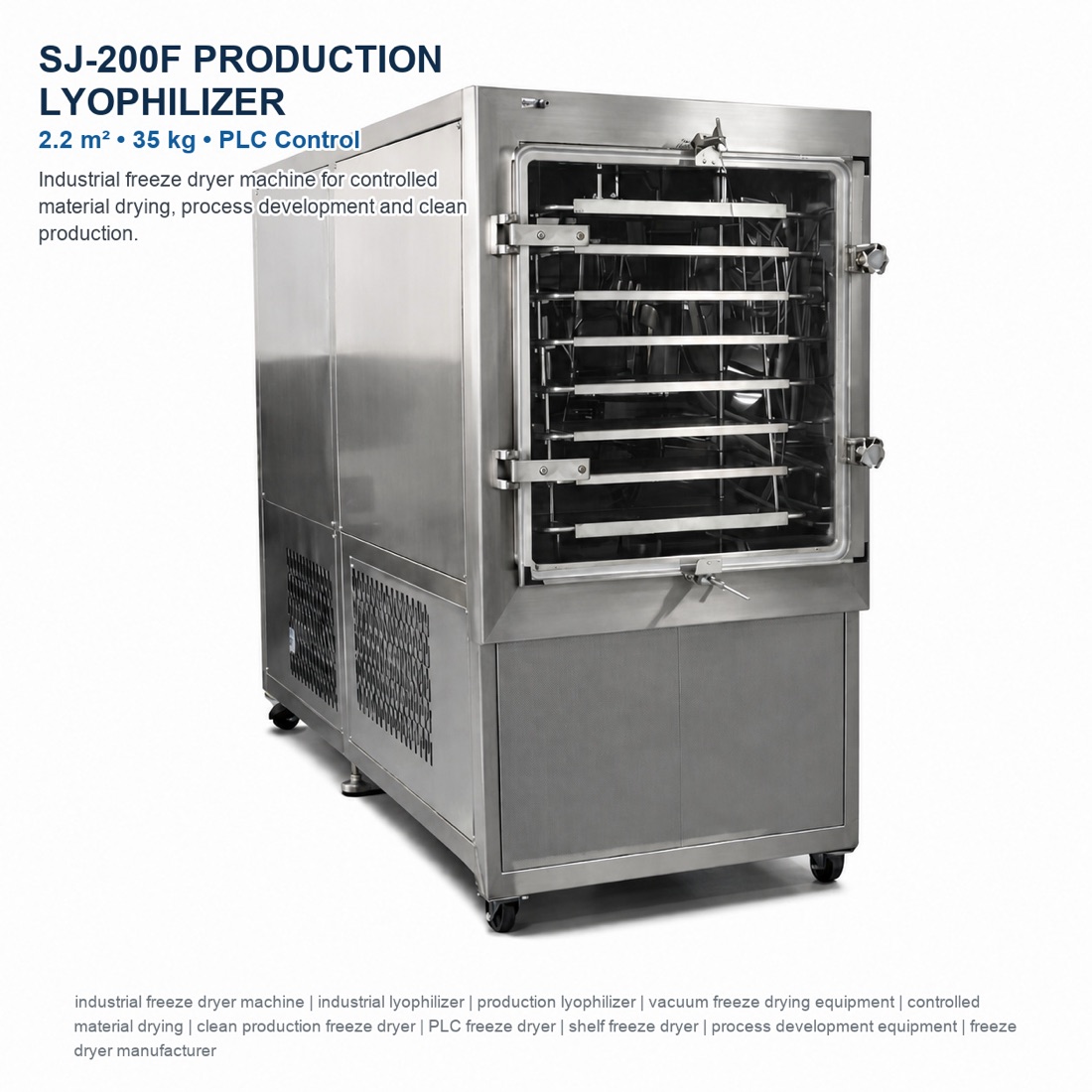 Command SJ-200F(T)-30L pharmaceutical freeze dryer and production lyophilizer reference