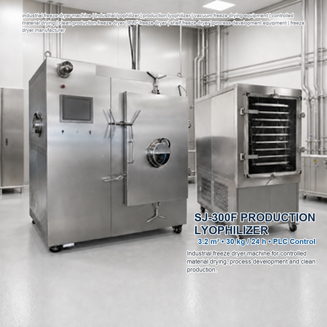 Command SJ-300F(T) pharmaceutical freeze dryer and production lyophilizer reference（配置與應用參考 1）