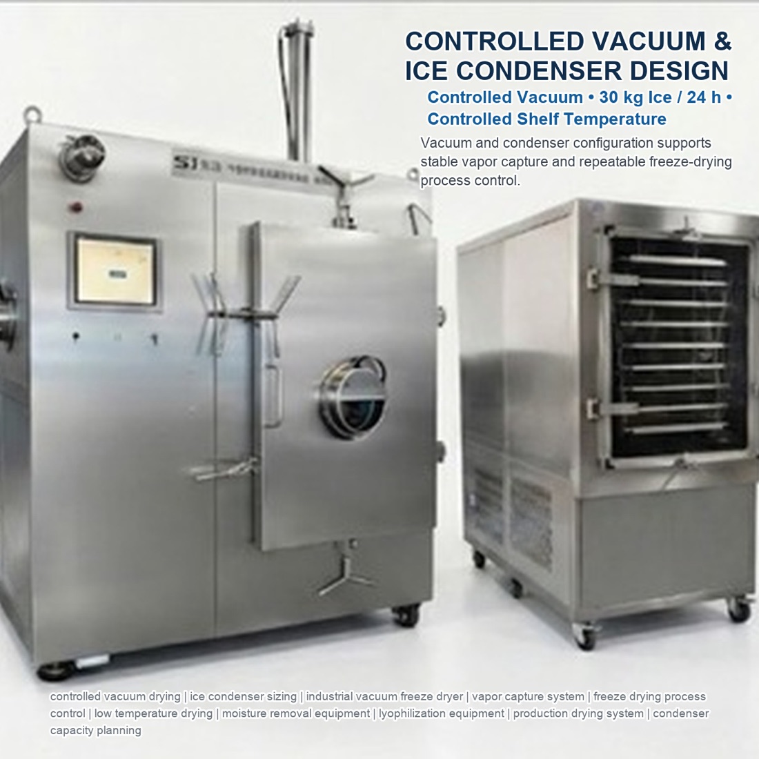 Command SJ-300F(T) vacuum and condenser system for pharmaceutical freeze drying（配置與應用參考 3）