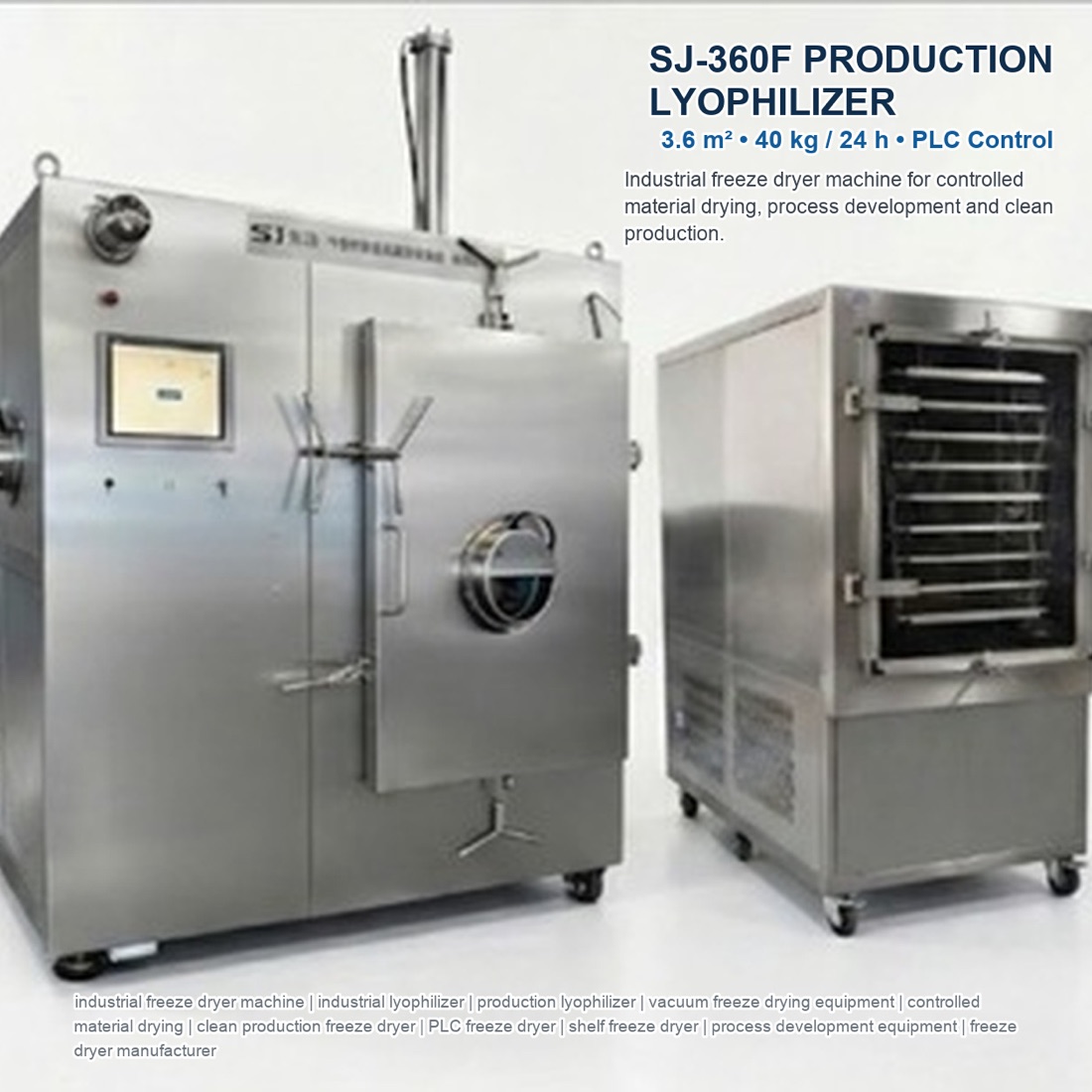Command SJ-360F(T) GMP Freeze Dryer pharmaceutical freeze dryer and production lyophilizer reference