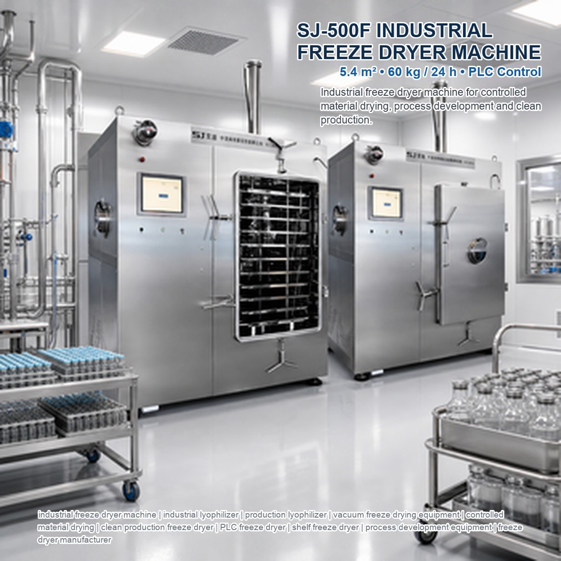 Command SJ-500F(T) pharmaceutical freeze dryer and production lyophilizer reference（配置与应用参考 1）