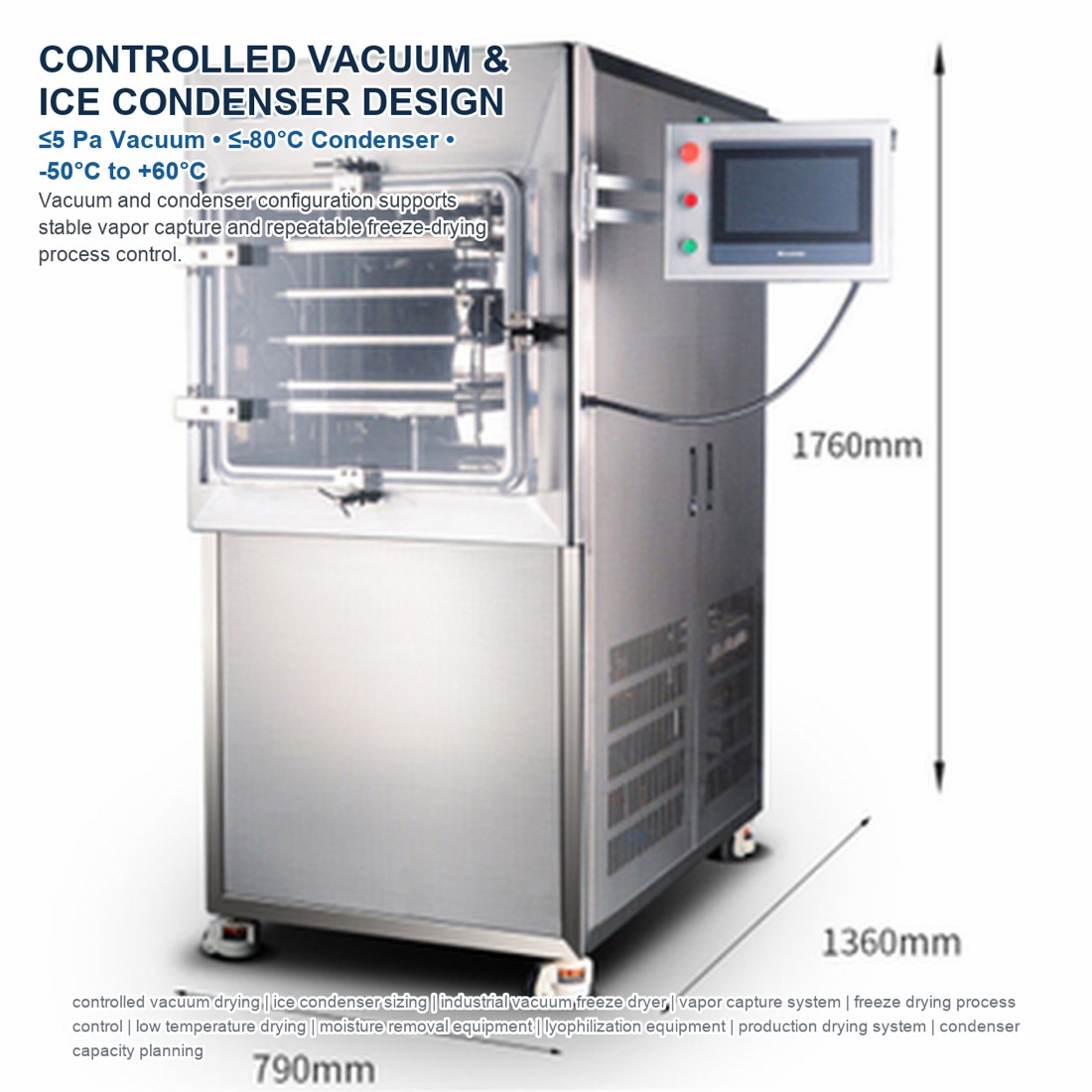 Command SJ-50F(T) vacuum and condenser system for pharmaceutical freeze drying(配置与应用参考 3)