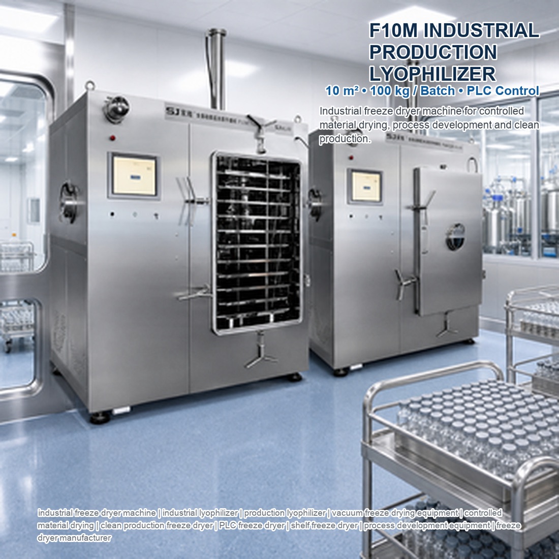 SJ-Command F10M pharmaceutical freeze dryer and production lyophilizer reference（配置與應用參考 1）