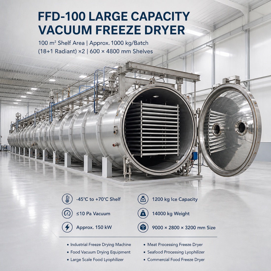 SJ-FFD-100 food lyophilizer equipment configuration（配置與應用參考 2）