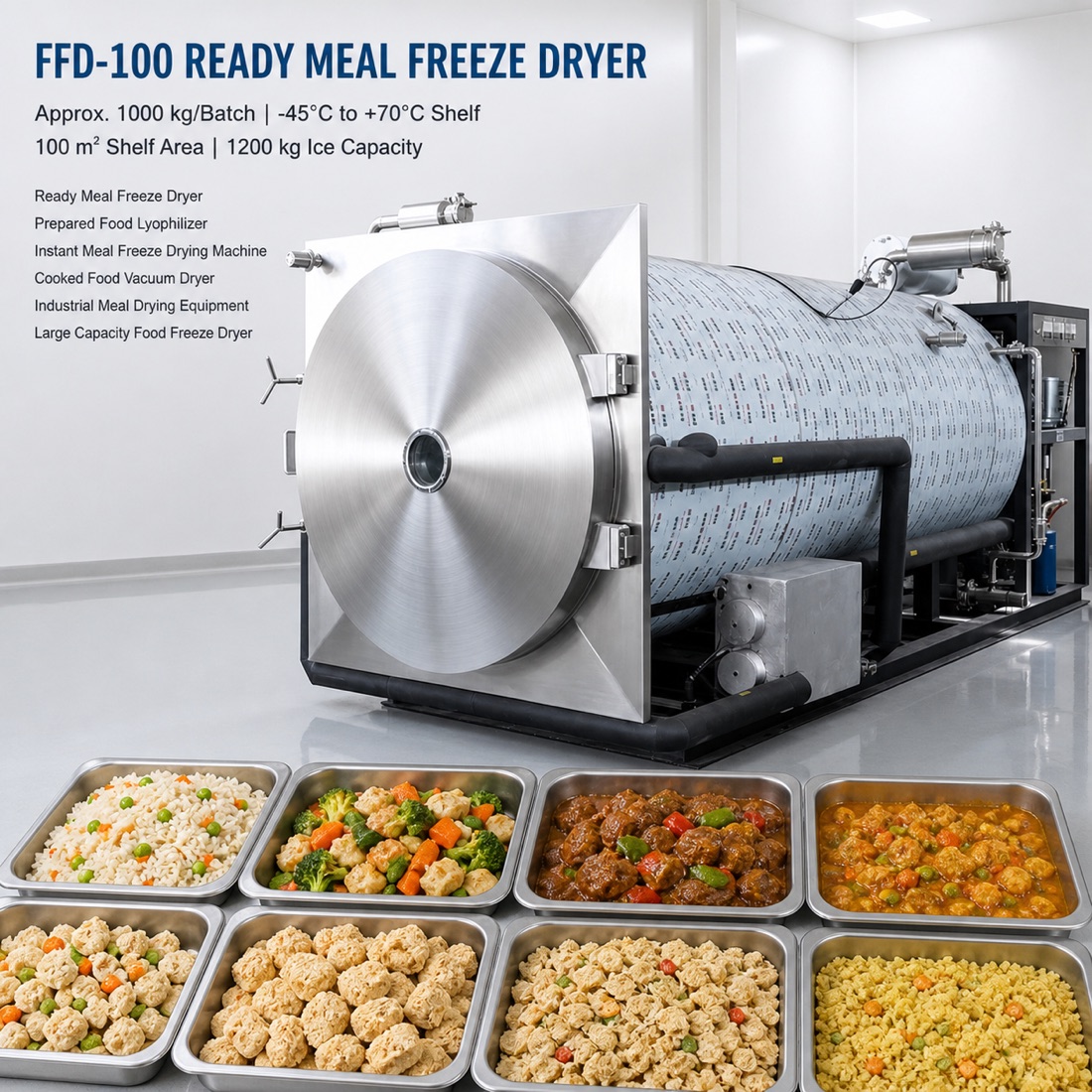 SJ-FFD-100 ready meal freeze-drying application（配置與應用參考 5）