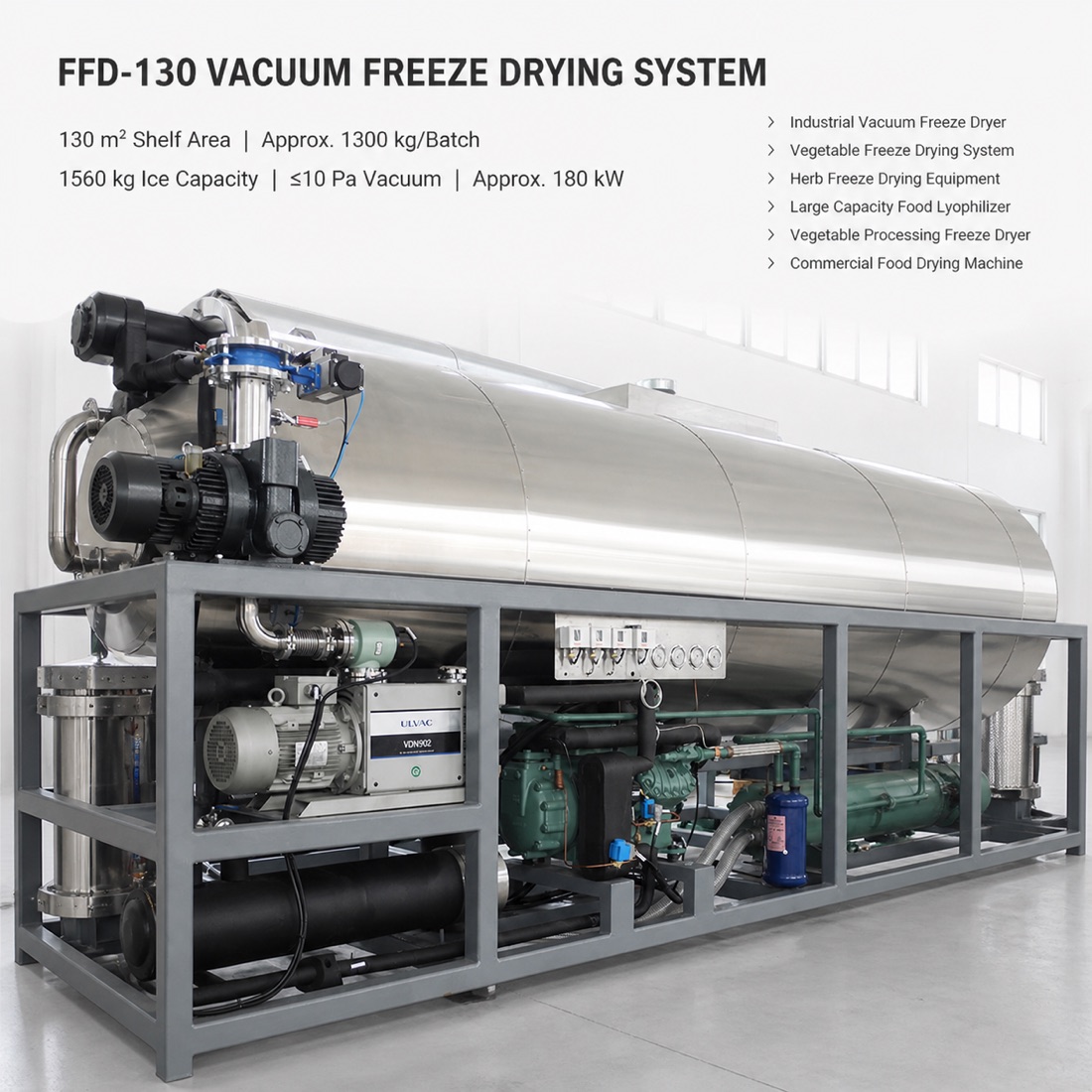 SJ-FFD-130 vacuum and refrigeration system reference