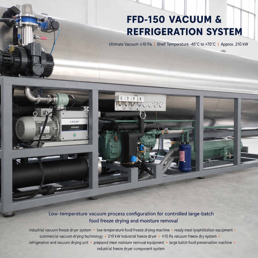 SJ-FFD-150 vacuum and refrigeration system reference