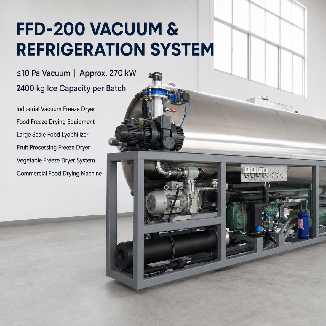 SJ-FFD-200 vacuum freeze-drying and refrigeration system（配置與應用參考 5）