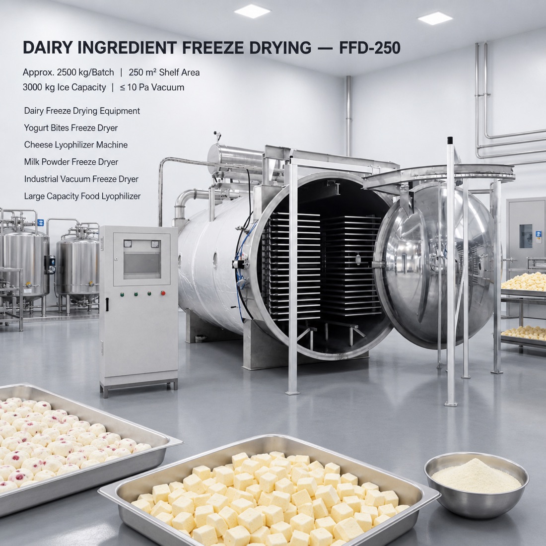 SJ-FFD-250 dairy freeze-drying application（配置與應用參考 3）