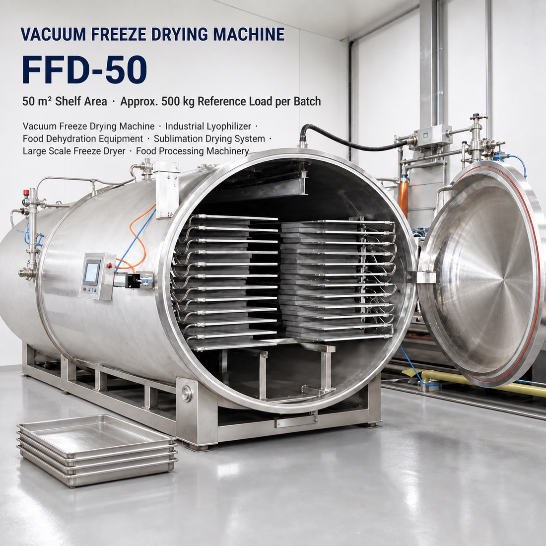 SJ-FFD-50 vacuum freeze-drying process and refrigeration system（配置與應用參考 3）